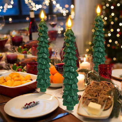 🔥 Early Christmas Sale  🌲Christmas Tree Flameless Taper Candle Lights with Remote Control