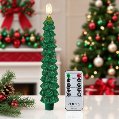 🔥 Early Christmas Sale  🌲Christmas Tree Flameless Taper Candle Lights with Remote Control