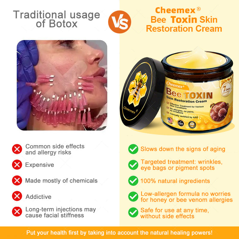 Made and Shipped from USA ✨ Cheemex® Bee Toxin Skin Restoration Cream ⏰ LAST DAY 80% OFF✨✨