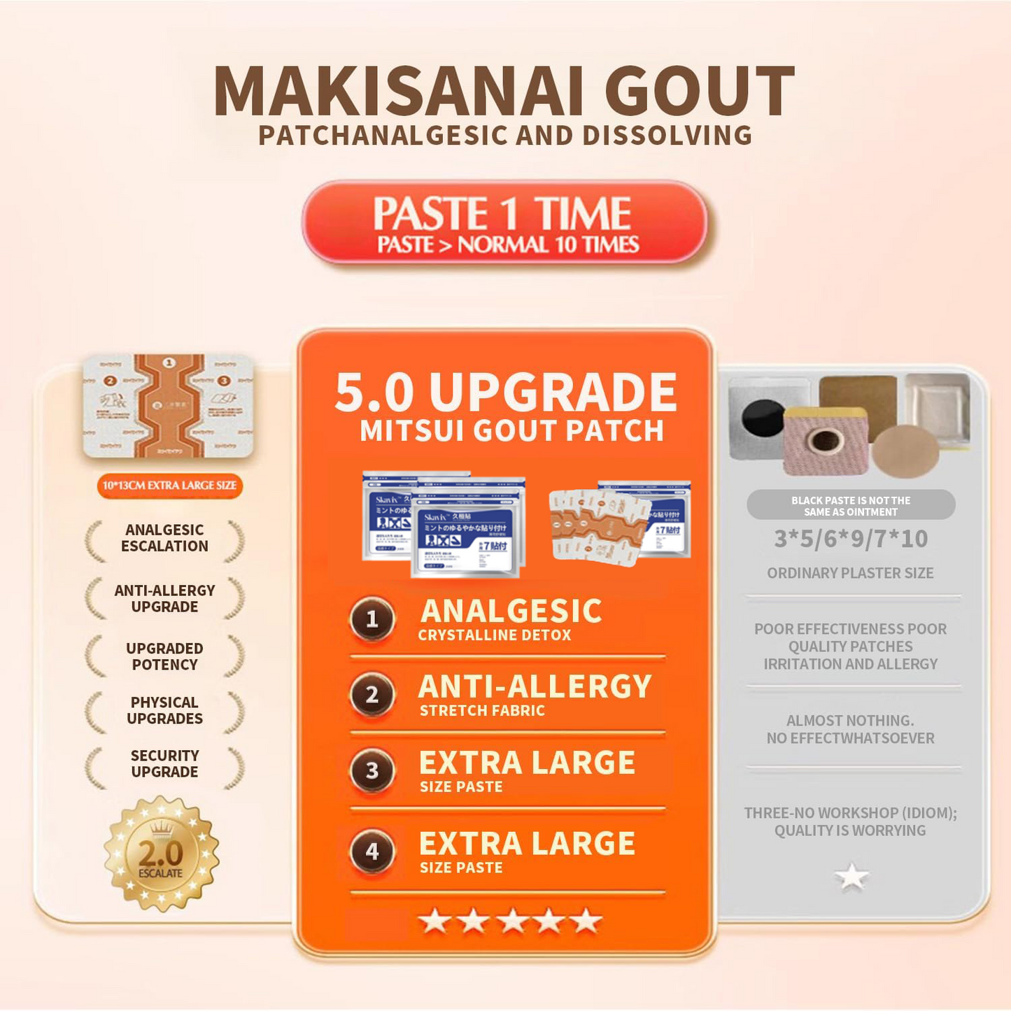 🔥SKAVIX™ Back Pain Patch Natural Pain Relief Patches for Knee Neck Shoulder and Joint Pain Muscle Soreness Arthritis Relief