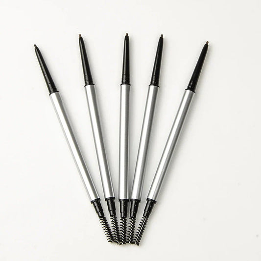 5PC 1.5mm thin silver double-ended eyebrow pencil