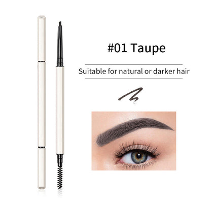 Double-ended ultra-fine non-marking eyebrow pencil