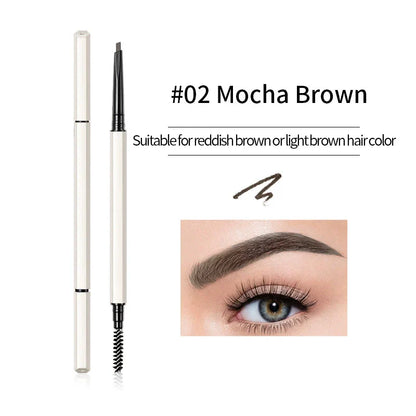 Double-ended ultra-fine non-marking eyebrow pencil