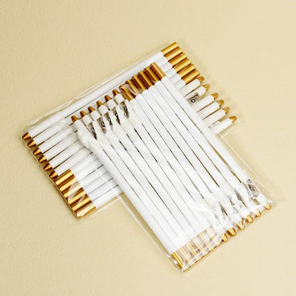12pcs Wooden Eyebrow Pencil with Sharpener